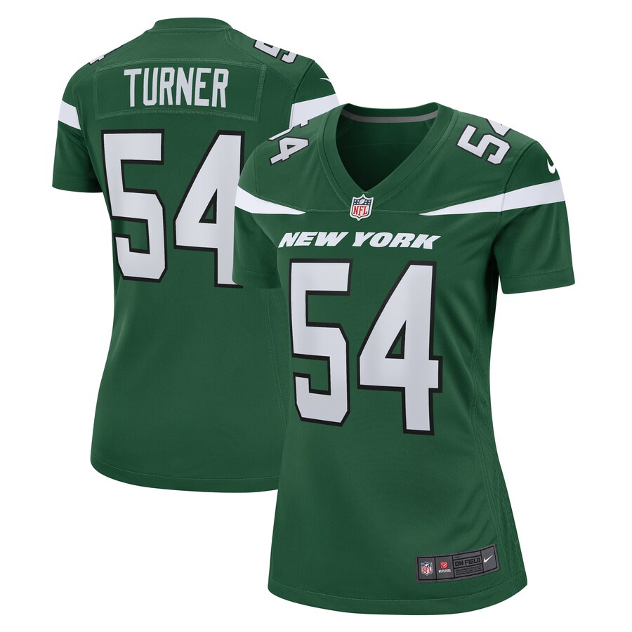 Women's New York Jets Billy Turner Nike Gotham Green  Game Jersey - Puhuasuan