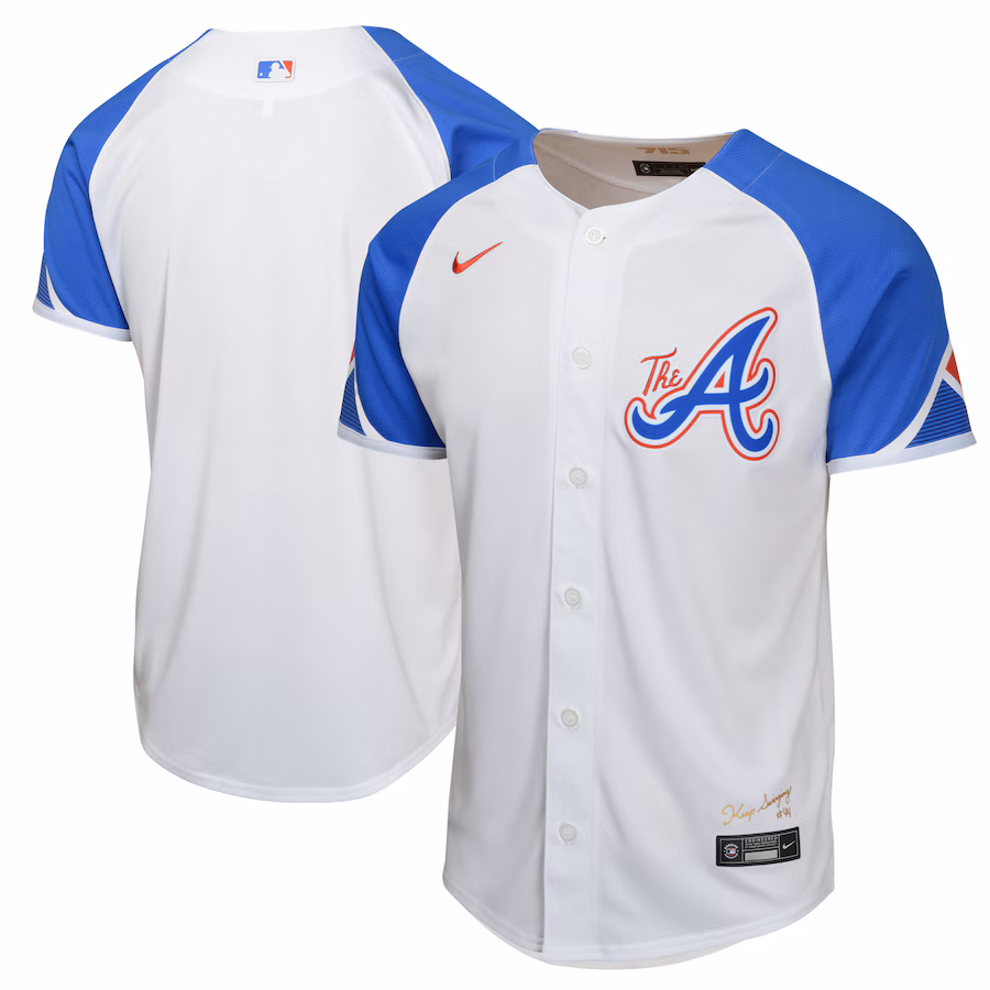 Youth Atlanta Braves  Nike White City Connect Limited Jersey - Puhuasuan