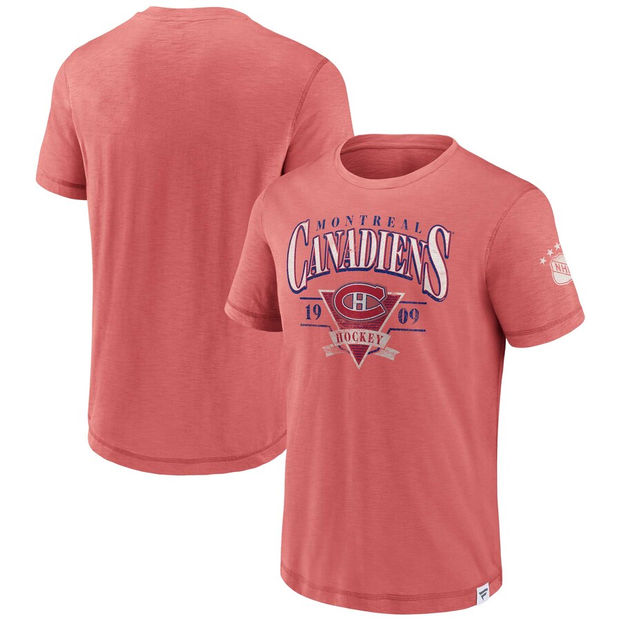 Men's Montreal Canadiens Fanatics Red Elusive Slub T-Shirt - Puhuasuan