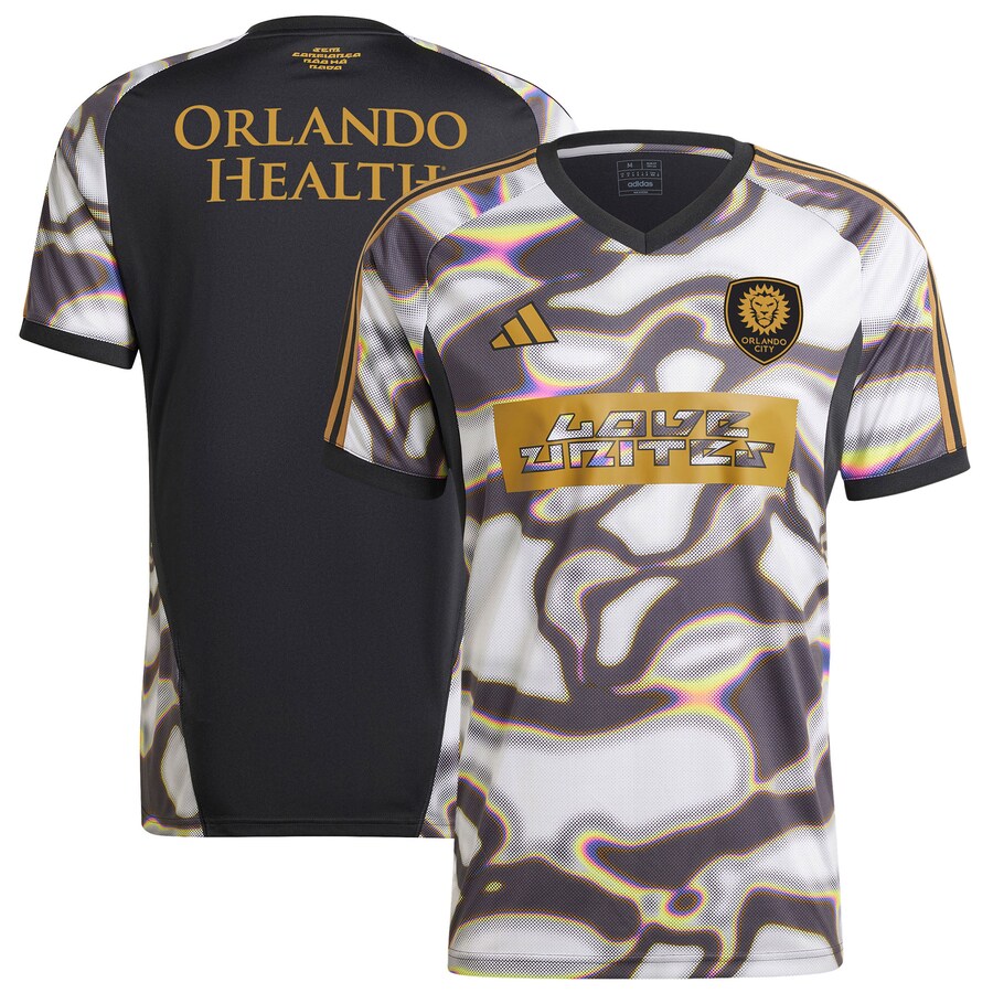 Men's Orlando City SC adidas Black 2024 Pride Pre-Match Top - Puhuasuan