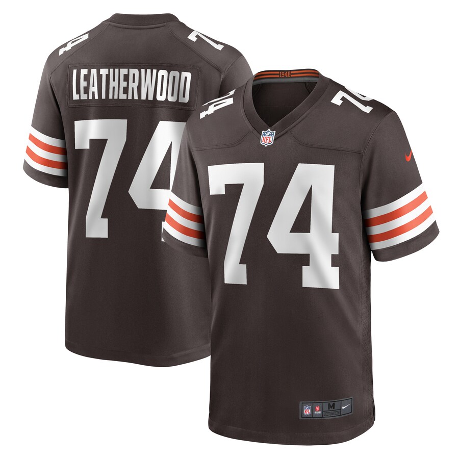 Men's Cleveland Browns Alex Leatherwood Nike  Brown Team Game Jersey - Puhuasuan