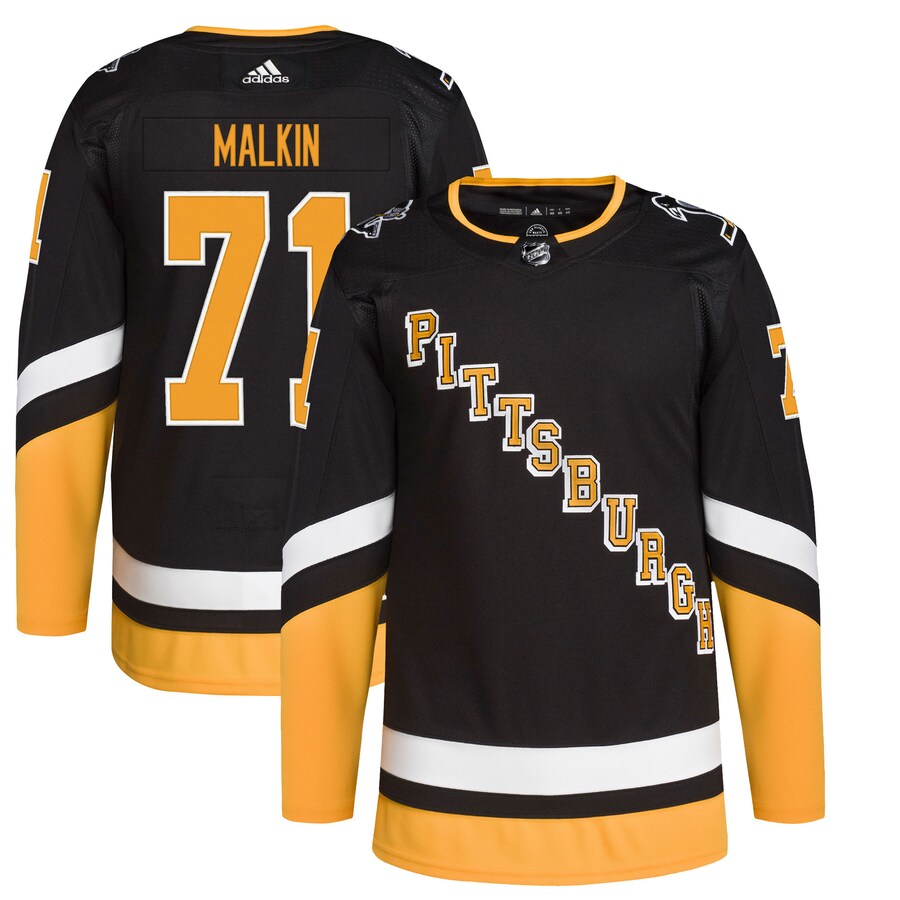Men's Pittsburgh Penguins Evgeni Malkin adidas Black Alternate Primegreen Authentic Pro Player Jersey - Puhuasuan