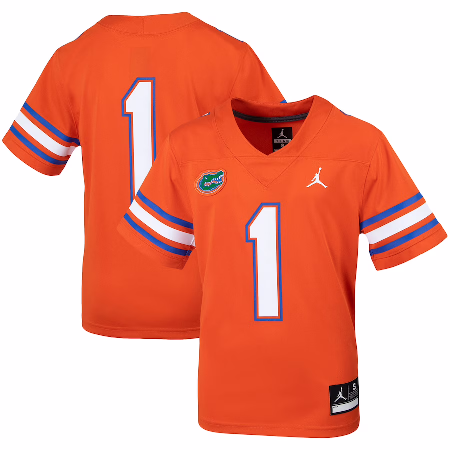 #1 Florida Gators Jordan Brand Youth Untouchable Football Jersey - Orange - Puhuasuan