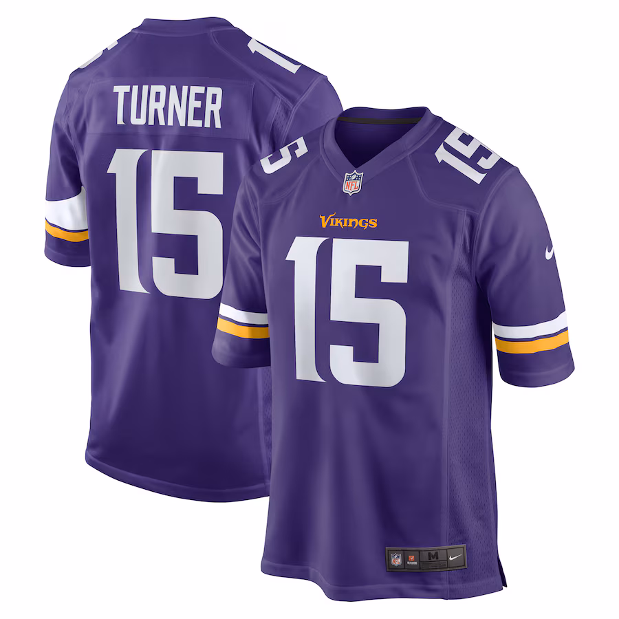 Men's Minnesota Vikings Dallas Turner Nike Purple Player Game Jersey - Puhuasuan
