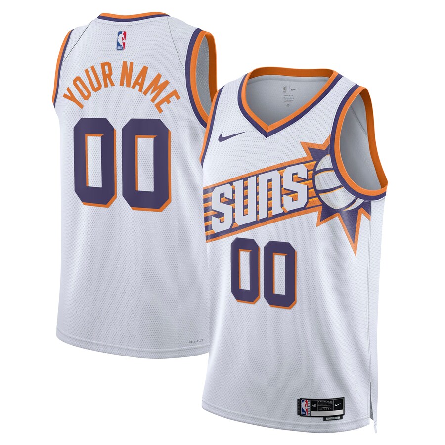 Unisex Phoenix Suns  Nike White Swingman Custom Jersey - Association Edition - Puhuasuan