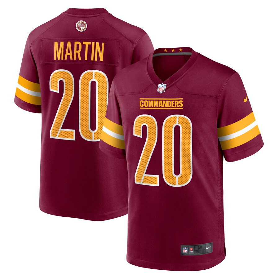 Men's Washington Commanders Jartavius Martin Nike Burgundy Team Game Jersey - Puhuasuan