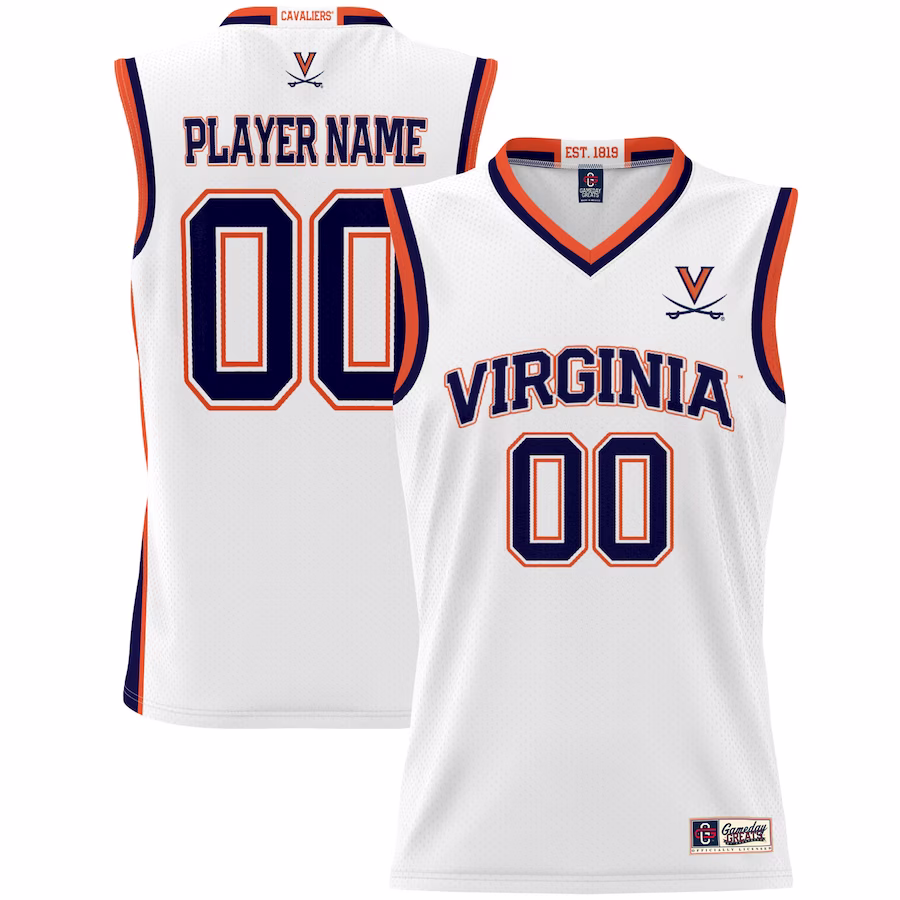 Virginia Cavaliers GameDay Greats Unisex NIL Pick-A-Player Lightweight Women's Basketball Jersey - White - Puhuasuan