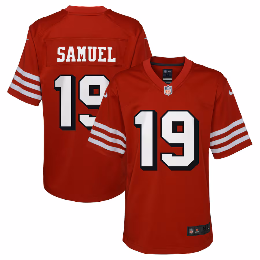 Youth San Francisco 49ers Deebo Samuel Nike Scarlet Game Jersey - Puhuasuan
