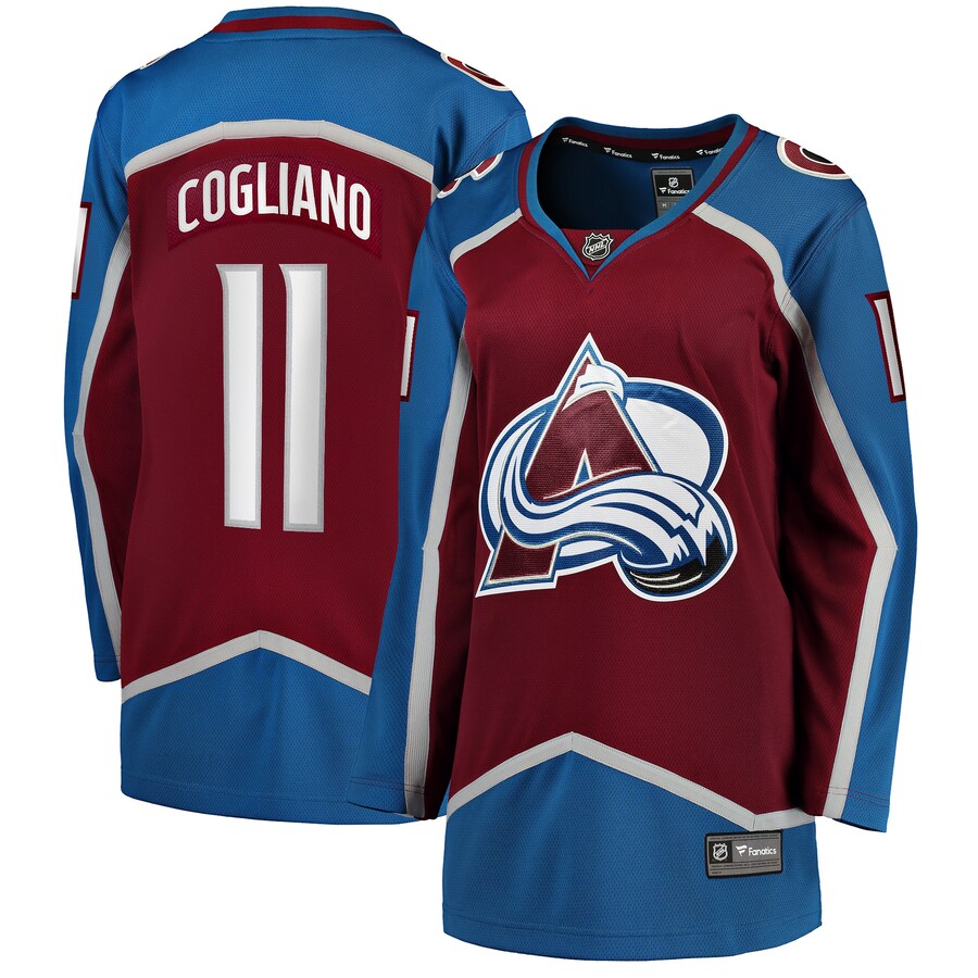 Women's Colorado Avalanche Andrew Cogliano Fanatics Branded Burgundy Home Breakaway Player Jersey - Puhuasuan