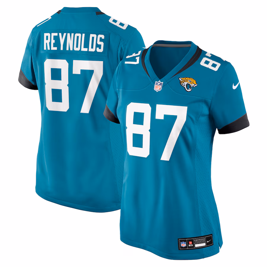 Women's Jacksonville Jaguars Josh Reynolds Nike Teal Team Game Jersey - Puhuasuan