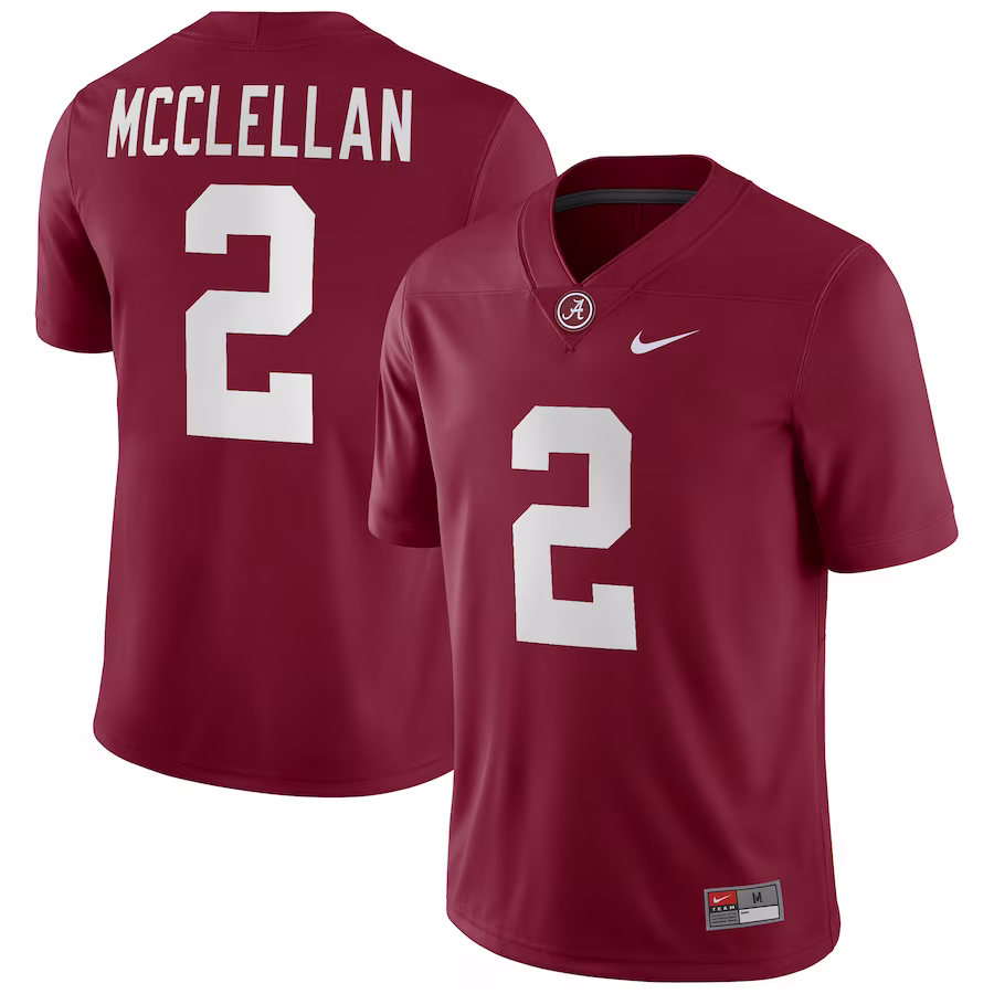 Jase McClellan Alabama Crimson Tide Nike Player Game Jersey - Crimson - Puhuasuan
