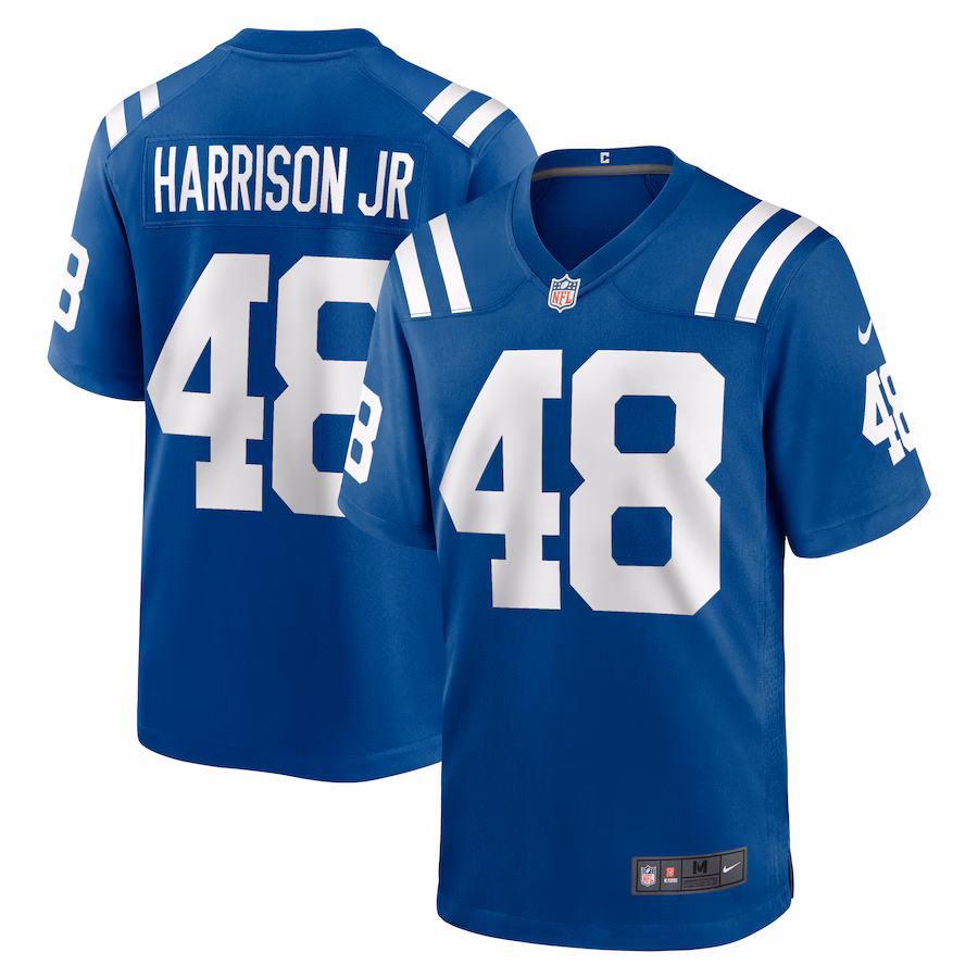 Men's Indianapolis Colts Ronnie Harrison Jr. Nike  Royal Team Game Jersey - Puhuasuan