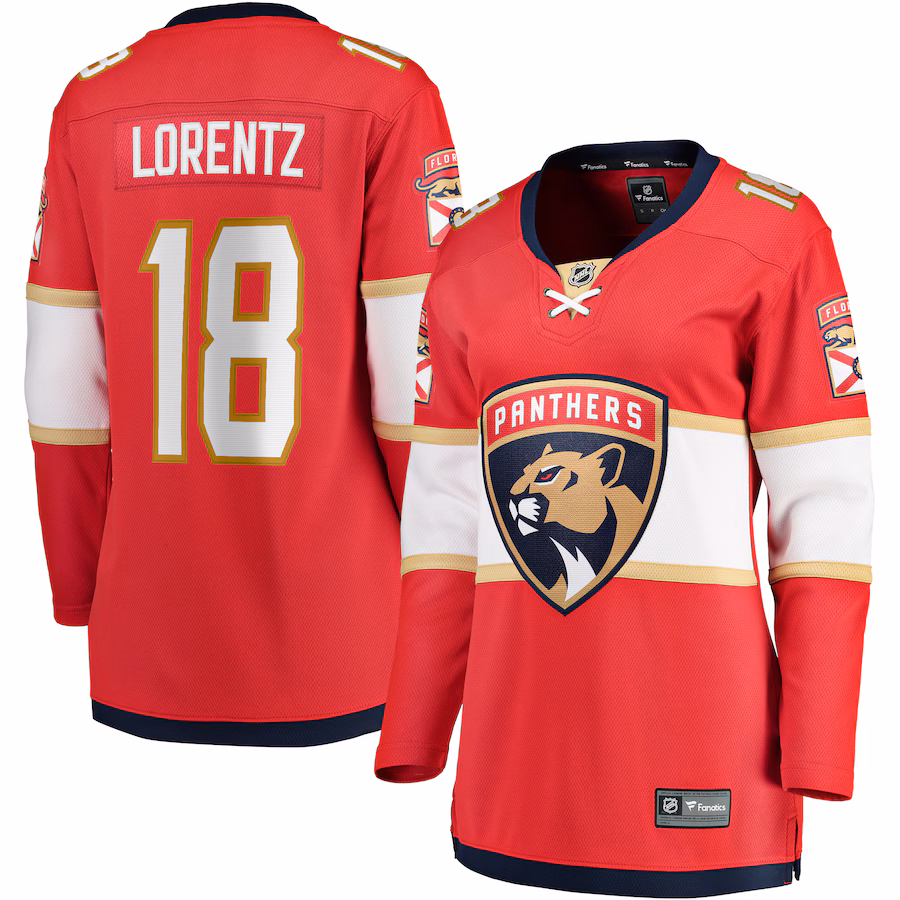 Women's Florida Panthers Steven Lorentz Fanatics Red Home Breakaway Player Jersey - Puhuasuan