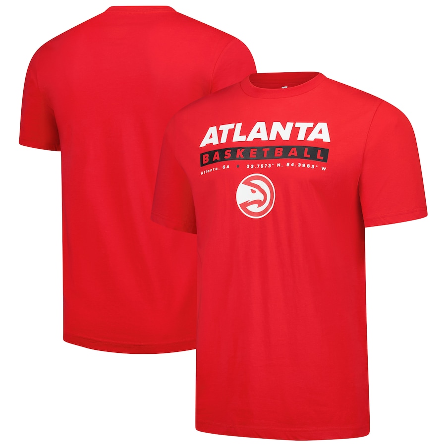 Men's Atlanta Hawks  Fanatics Red Location Just Net T-Shirt - Puhuasuan