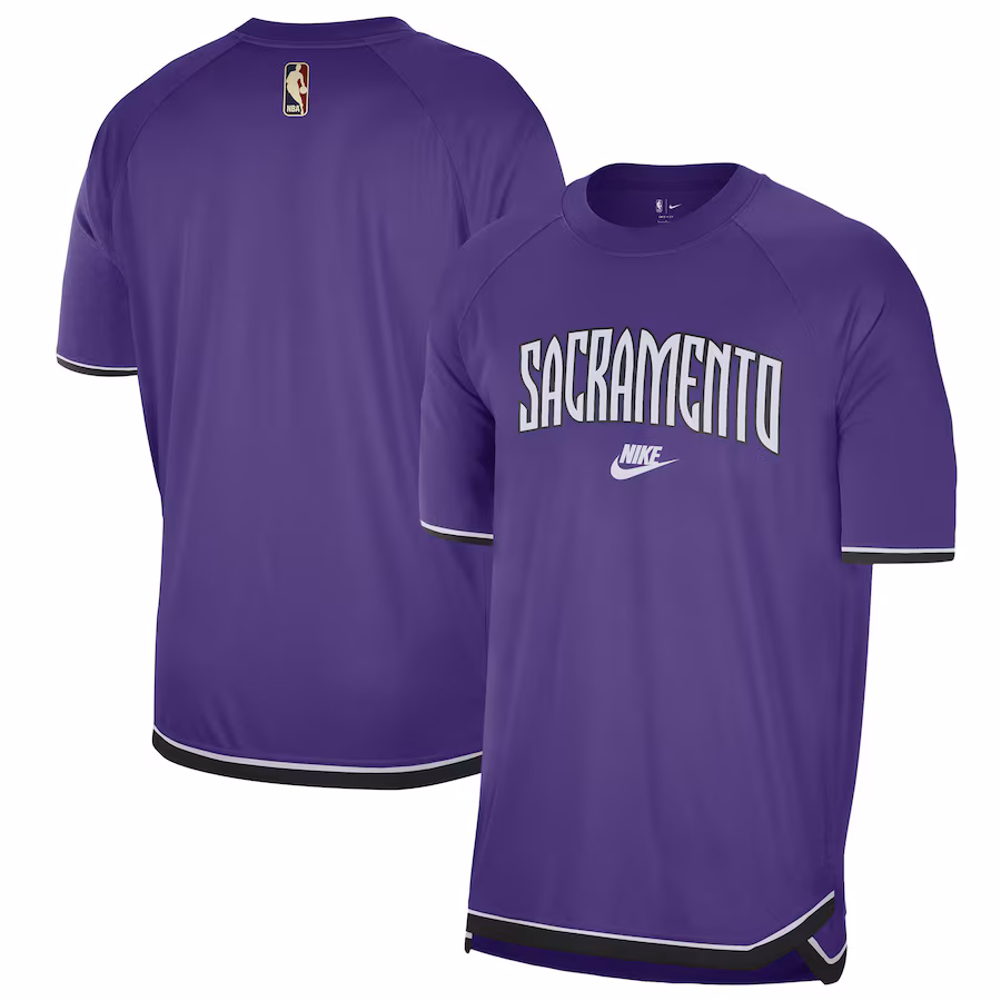 Men's Sacramento Kings  Nike Purple 2024/25 Classic Edition Pregame Shooting T-Shirt - Puhuasuan