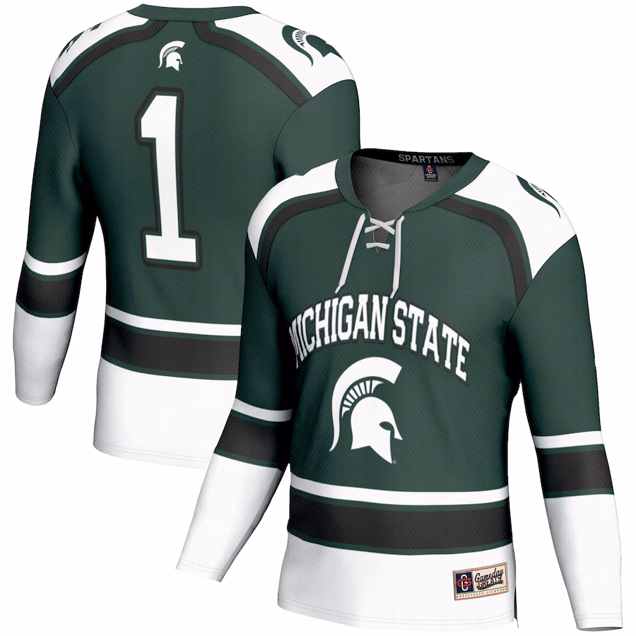 Youth GameDay Greats #1 Green Michigan State Spartans Hockey Jersey - Puhuasuan