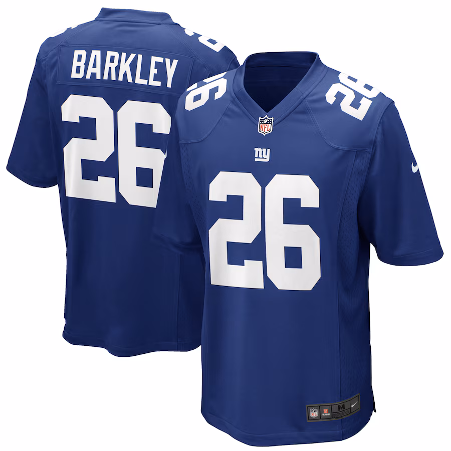 Youth New York Giants Saquon Barkley Nike Royal Game Jersey - Puhuasuan