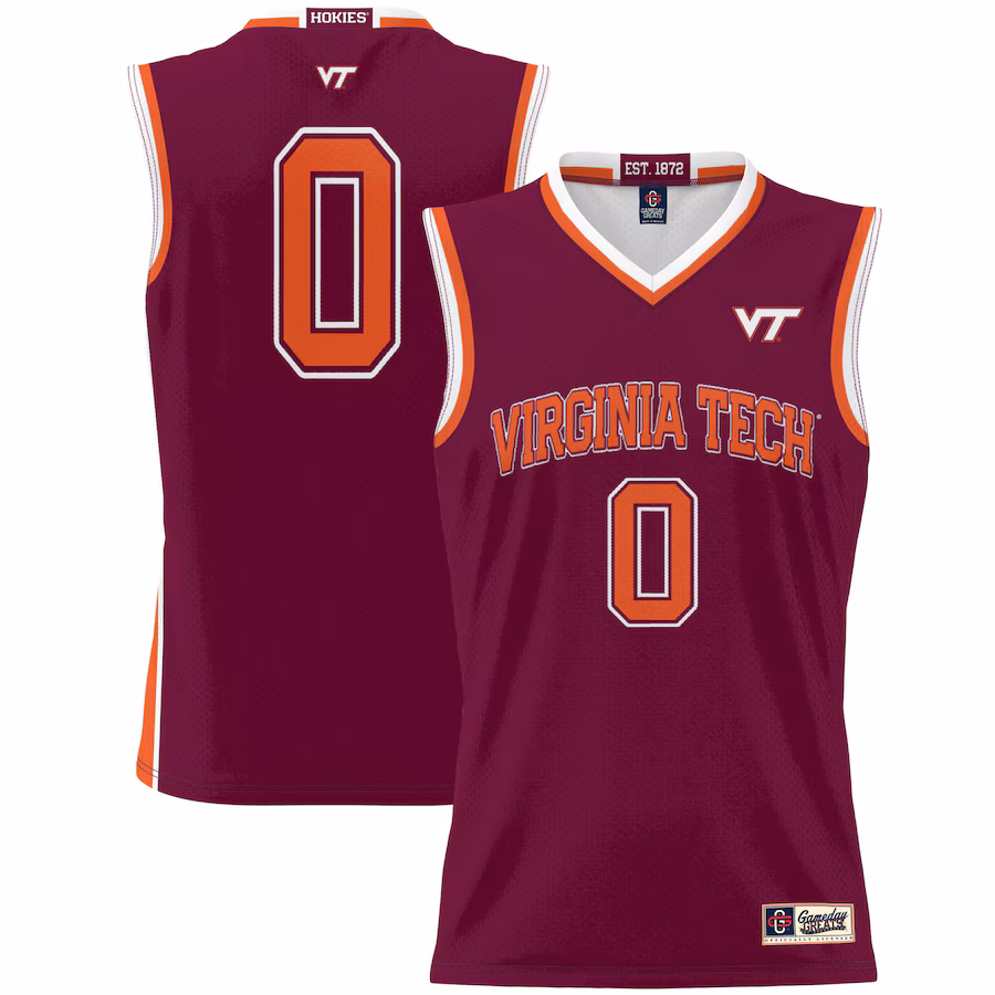 #0 Virginia Tech Hokies GameDay Greats Youth Lightweight Basketball Jersey - Maroon - Puhuasuan