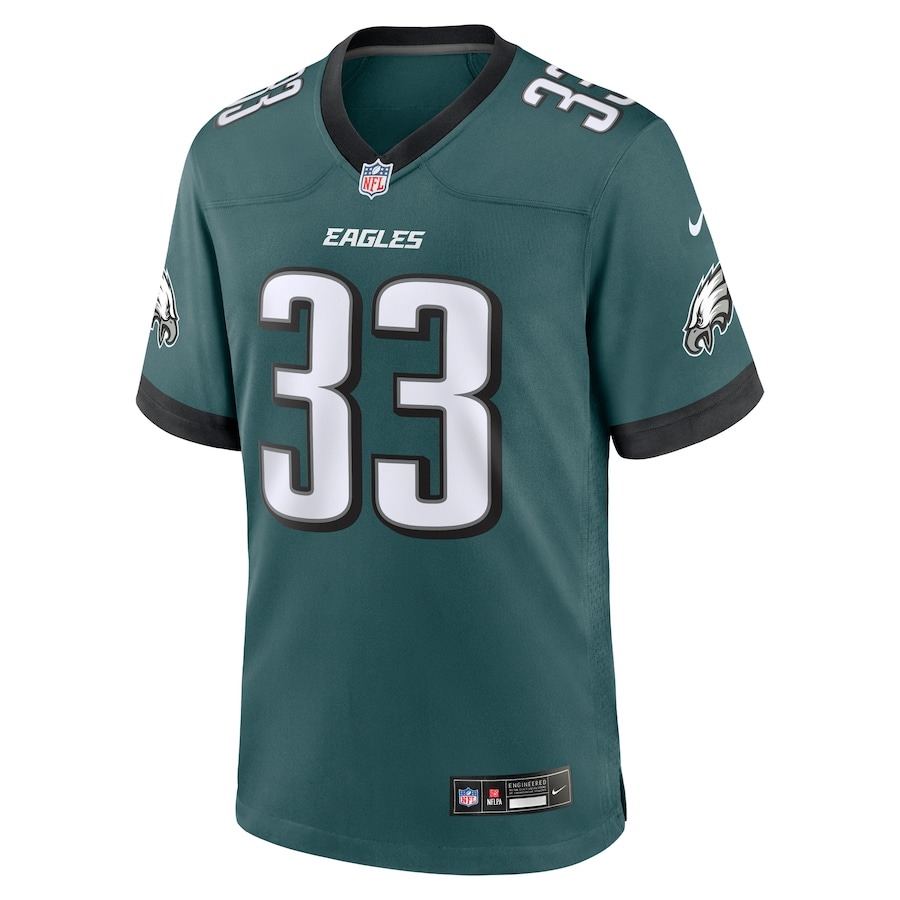 Men's Philadelphia Eagles Cooper DeJean Nike Midnight Green Team Game Jersey - Puhuasuan