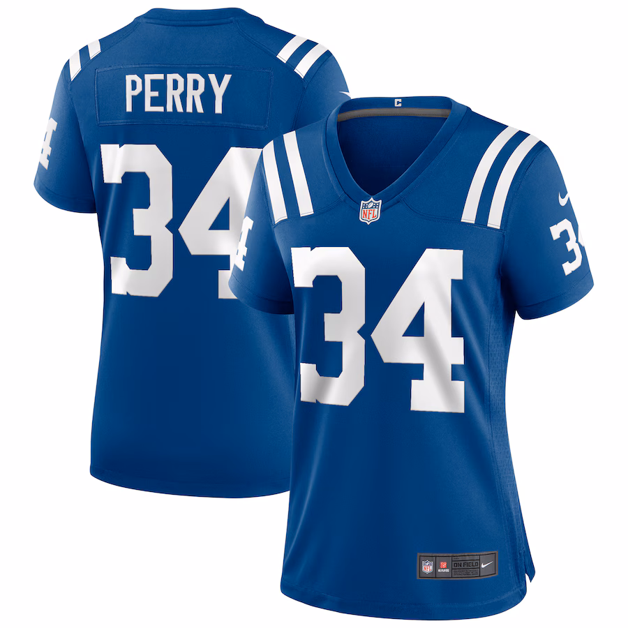 Women's Indianapolis Colts Joe Perry Nike Royal Game Retired Player Jersey - Puhuasuan