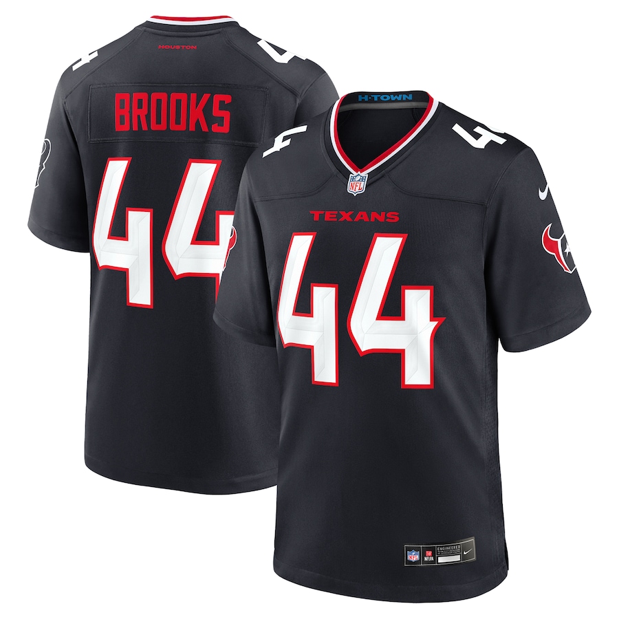 Men's Houston Texans British Brooks Nike Navy Team Game Jersey - Puhuasuan