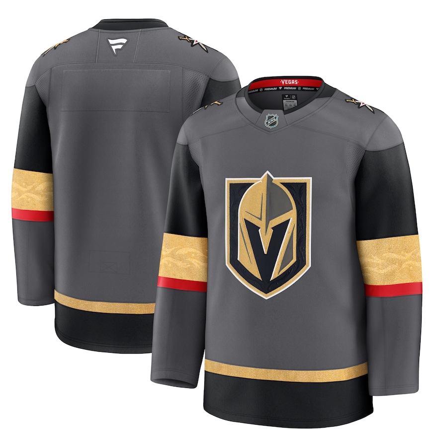 Men's Vegas Golden Knights Fanatics Gray Alternate Premium Jersey - Puhuasuan