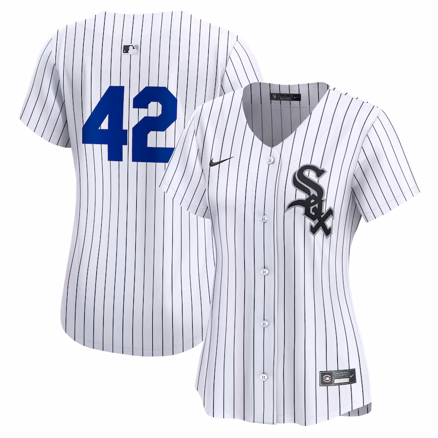 Women's Chicago White Sox  Nike White 2024 Jackie Robinson Day Home Limited Jersey - Puhuasuan