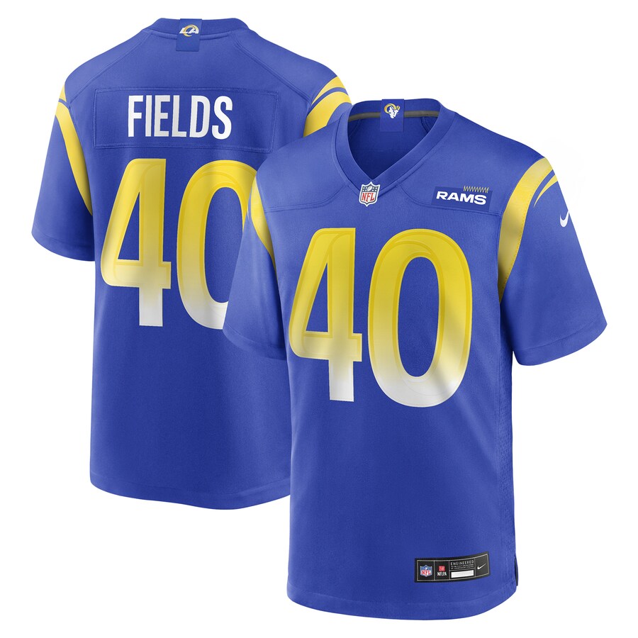 Men's Los Angeles Rams Tony Fields Nike Royal Team Game Jersey - Puhuasuan