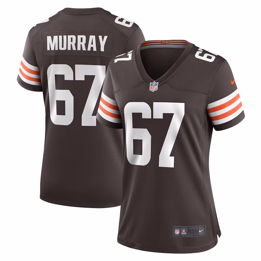 Women's Cleveland Browns Justin Murray Nike  Brown Team Game Jersey - Puhuasuan