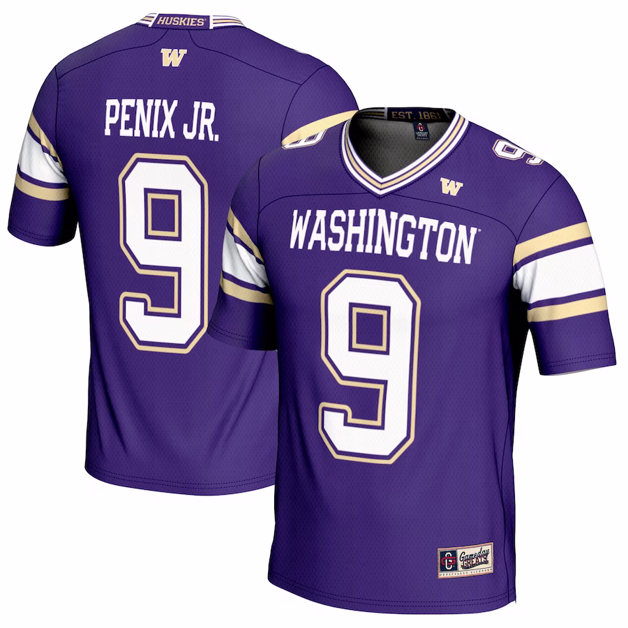 Michael Penix Jr. Washington Huskies GameDay Greats NIL Player Football Jersey - Purple - Puhuasuan