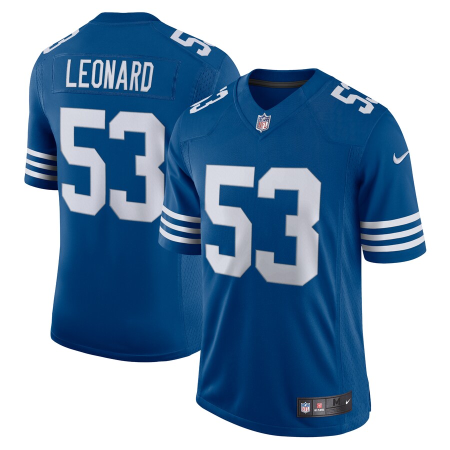 Men's Indianapolis Colts Darius Leonard Nike Royal Alternate Vapor Limited Jersey - Puhuasuan