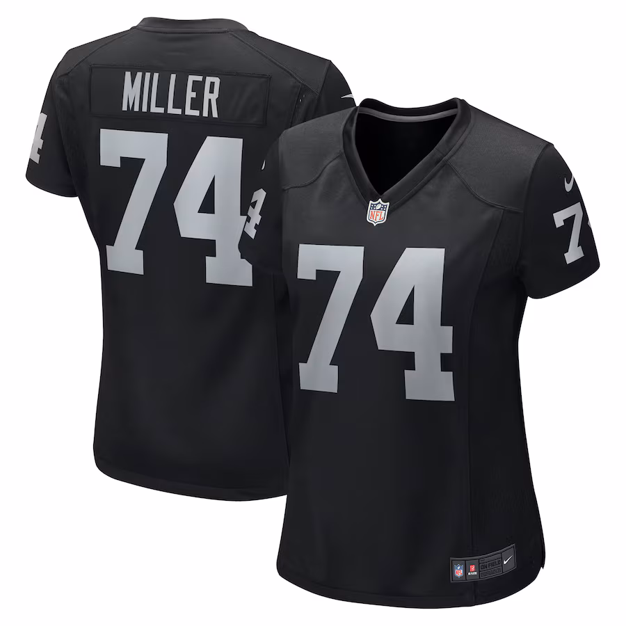 Women's Las Vegas Raiders Kolton Miller Nike Black Game Jersey - Puhuasuan