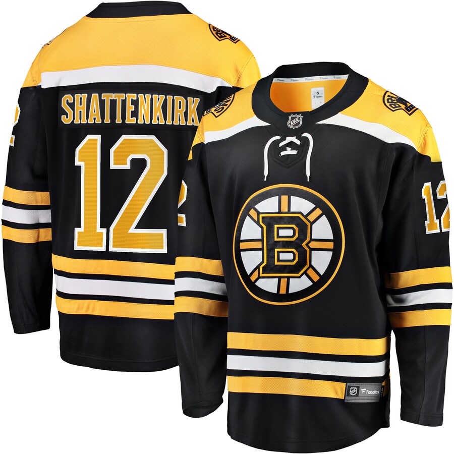 Men's Boston Bruins Kevin Shattenkirk Fanatics Branded Black Home Breakaway Jersey - Puhuasuan
