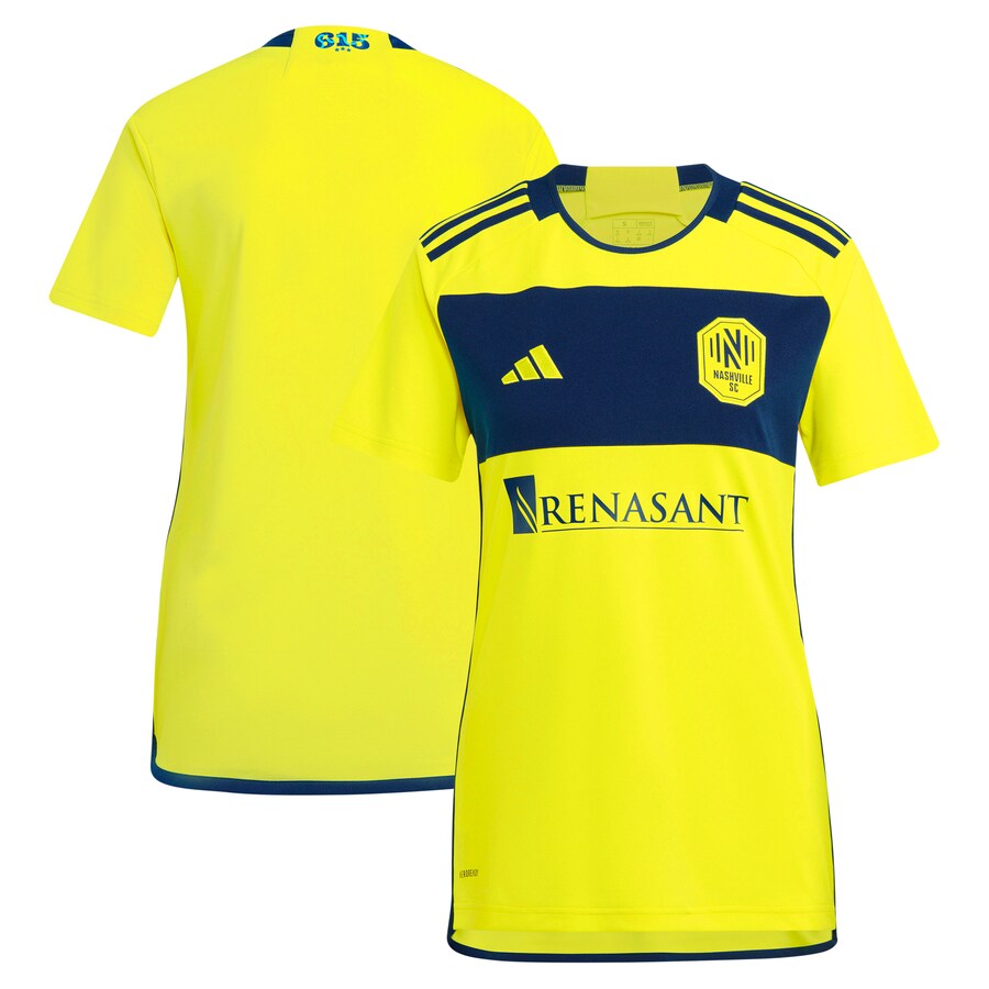 Women's Nashville SC  adidas Yellow 2024 The 615 Kit Replica Jersey - Puhuasuan