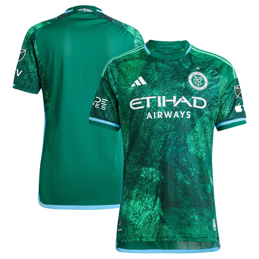 Men's New York City FC  adidas Green 2023 The Parks Authentic Jersey - Puhuasuan