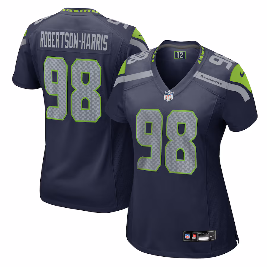 Women's Seattle Seahawks Roy Robertson-Harris Nike College Navy Team Game Jersey - Puhuasuan