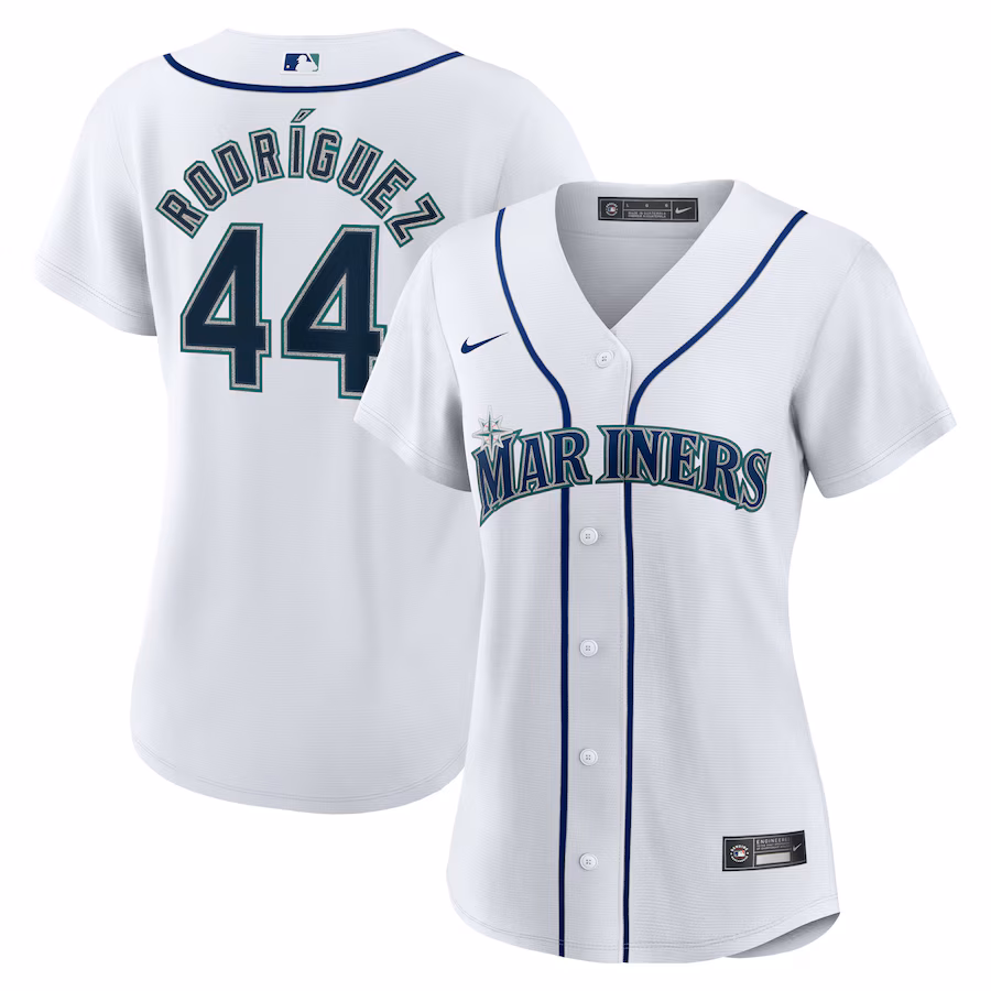 Women's Seattle Mariners Julio Rodríguez Nike White Home Replica Jersey - Puhuasuan