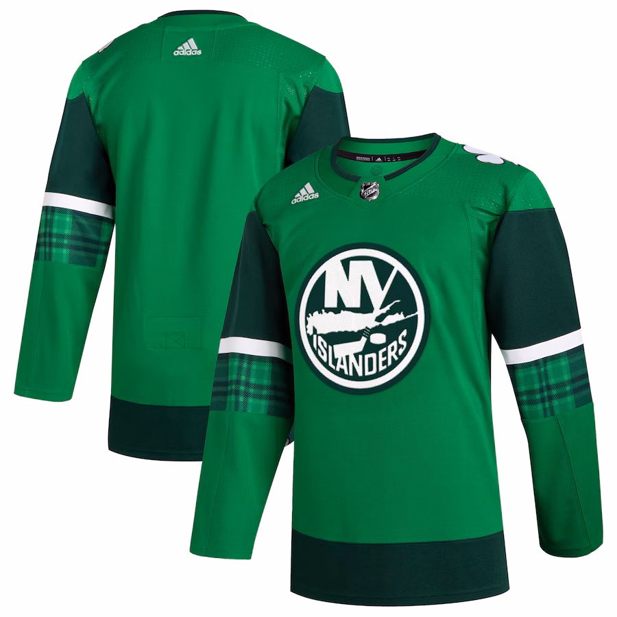 Men's New York Islanders adidas Kelly Green 2023 St. Patrick's Day Primegreen Authentic Jersey - Puhuasuan