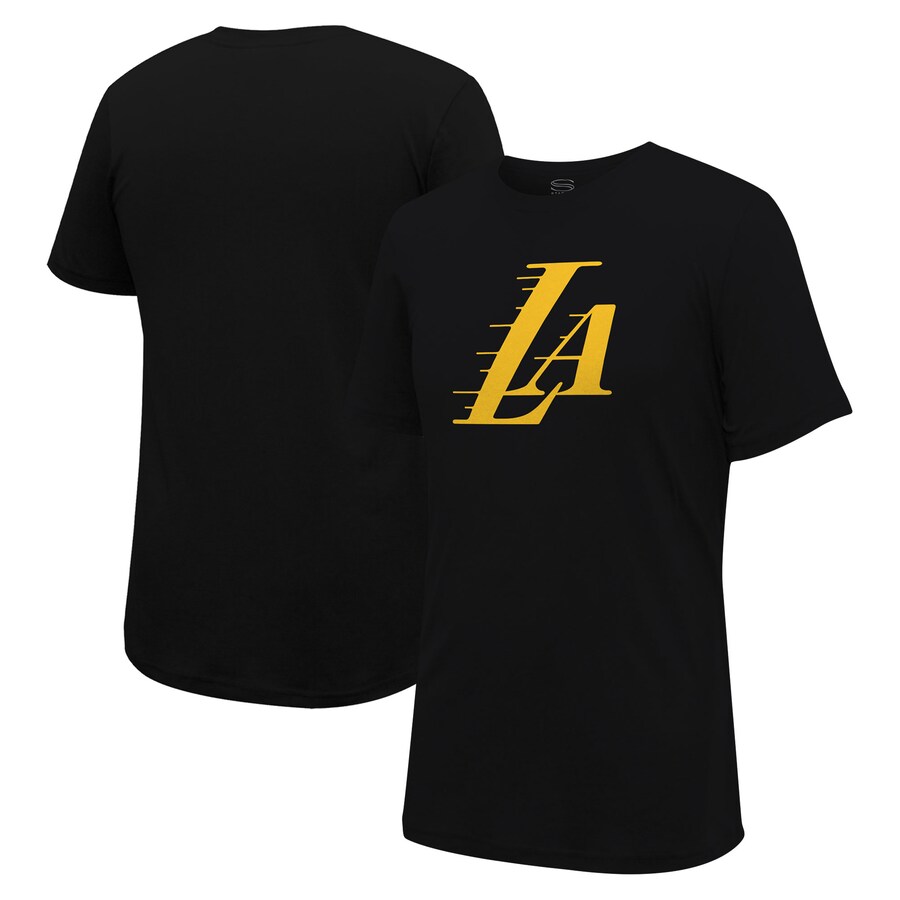 Unisex Los Angeles Lakers Stadium Essentials Black Primary Logo T-Shirt - Puhuasuan