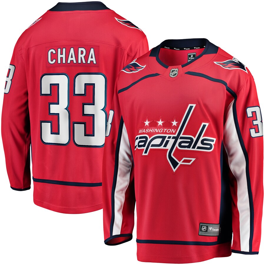 Men's Washington Capitals Zdeno Chara Fanatics Branded Red Home Breakaway Player Jersey - Puhuasuan