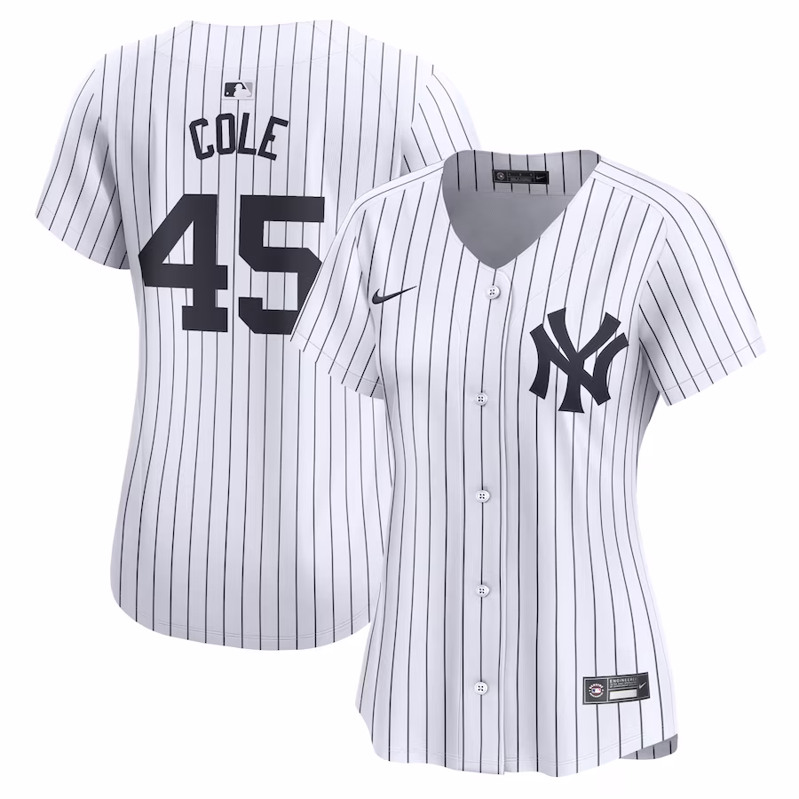 Women's New York Yankees Gerrit Cole Nike White Home Limited Player Jersey - Puhuasuan
