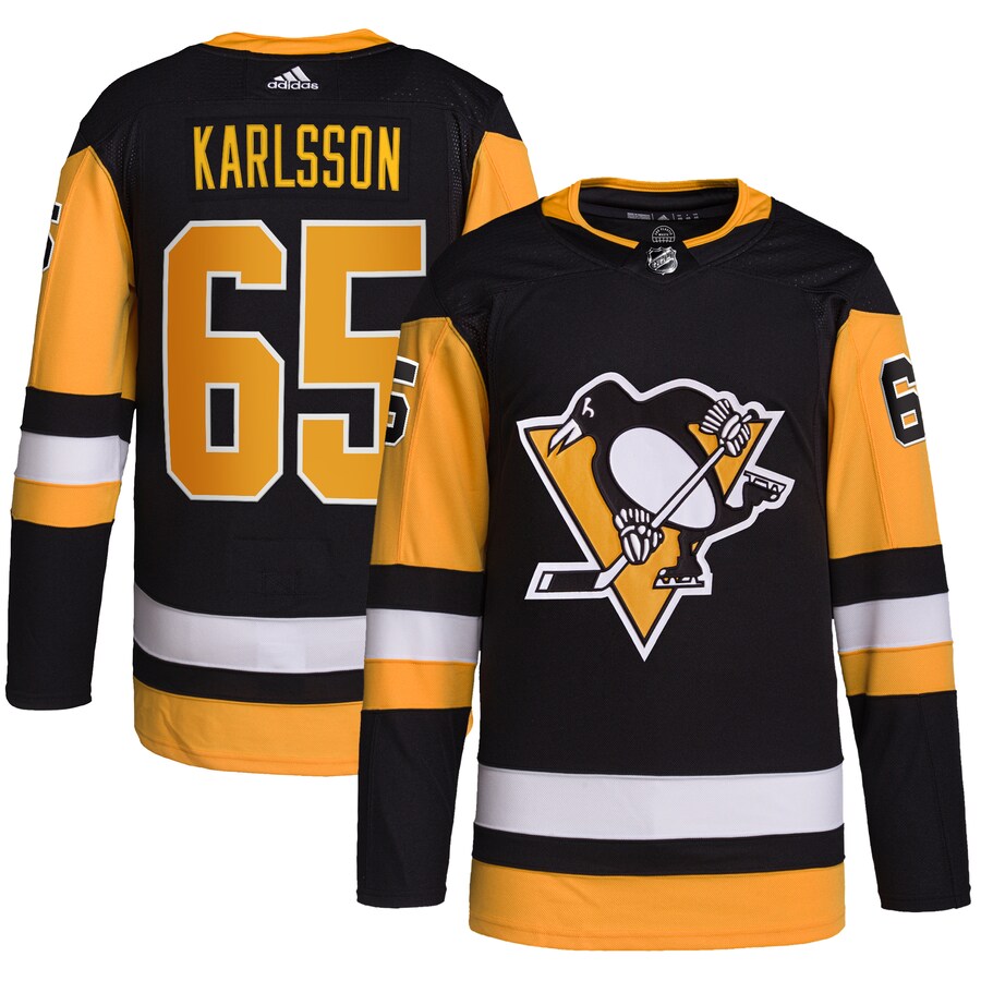 Men's Pittsburgh Penguins Erik Karlsson adidas Black Home Primegreen Authentic Pro Player Jersey - Puhuasuan