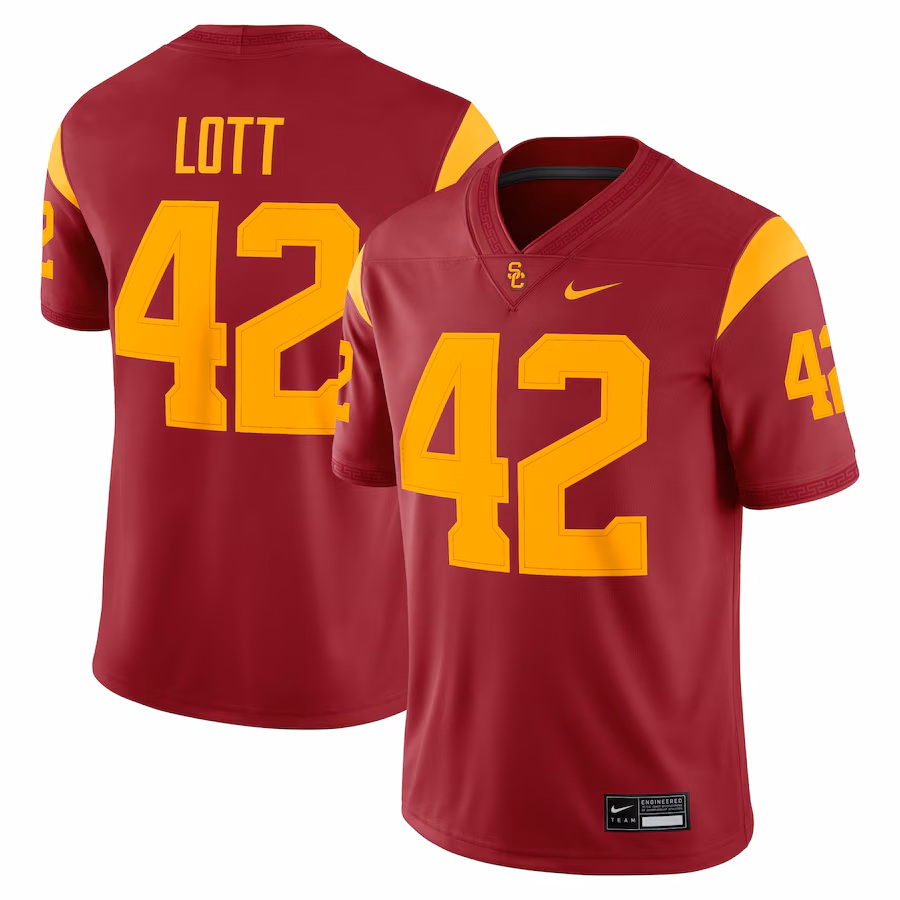 Men's Nike Ronnie Lott Cardinal USC Trojans Alumni Game Jersey - Puhuasuan