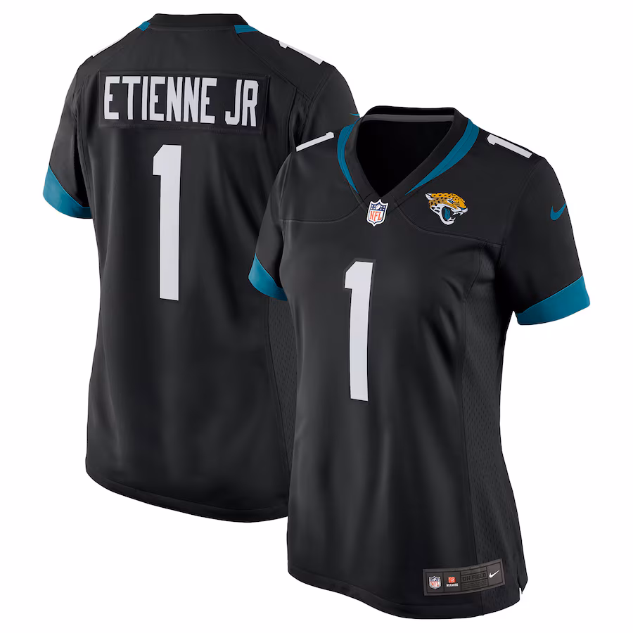 Women's Jacksonville Jaguars Travis Etienne Nike Black Game Jersey - Puhuasuan