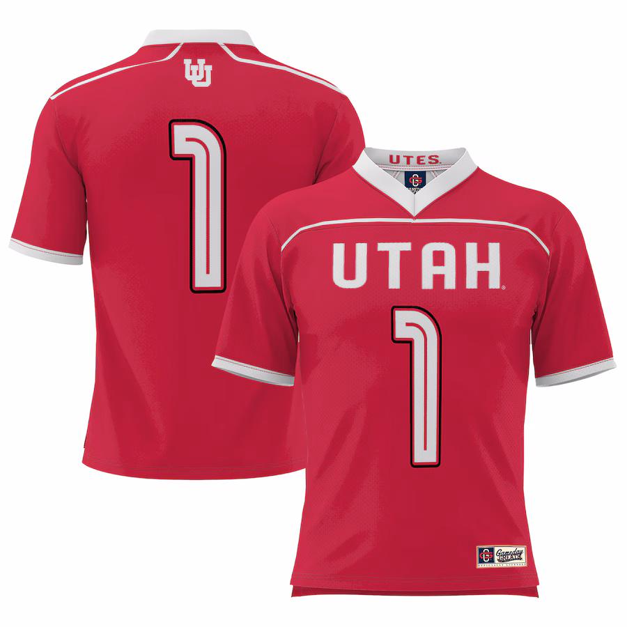Utah Utes GameDay Greats Youth #1 Lightweight Lacrosse Jersey - Red - Puhuasuan