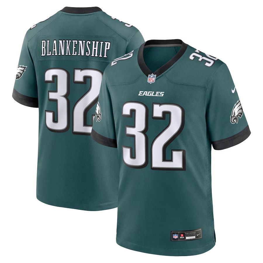 Men's Philadelphia Eagles Reed Blankenship Nike Midnight Green Team Game Jersey - Puhuasuan
