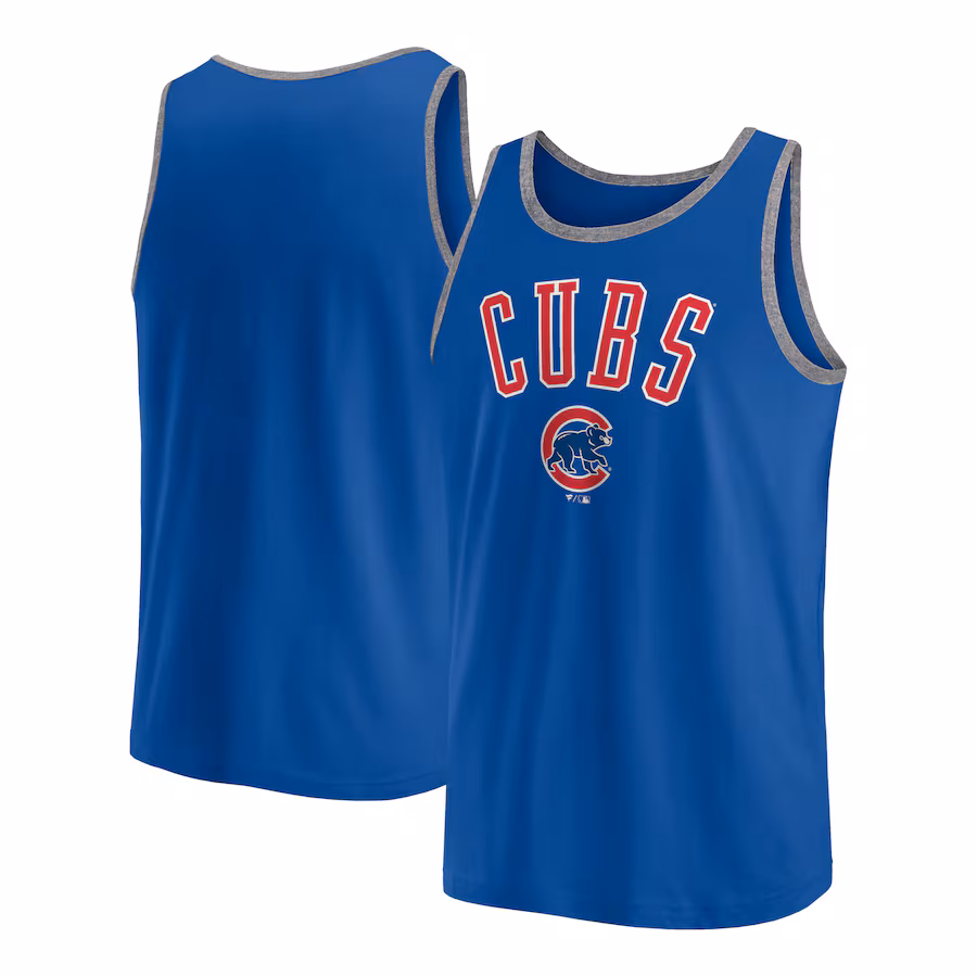 Men's Chicago Cubs Fanatics Royal Bet Tank Top - Puhuasuan