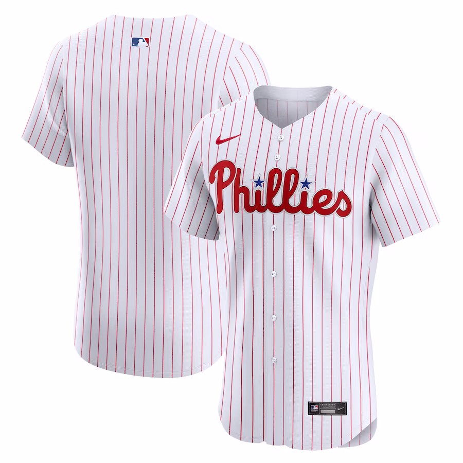 Men's Philadelphia Phillies Nike White Home Elite Jersey - Puhuasuan