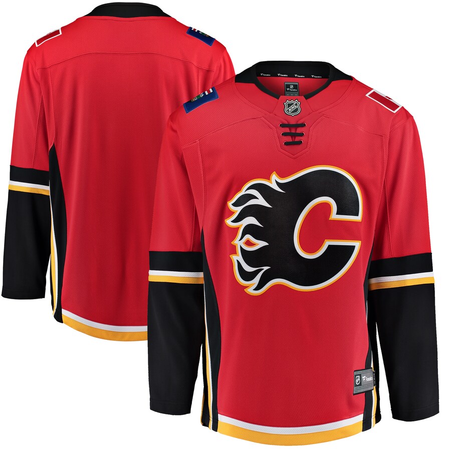 Youth Calgary Flames Fanatics Red/Black Premier Breakaway Alternate Jersey - Puhuasuan