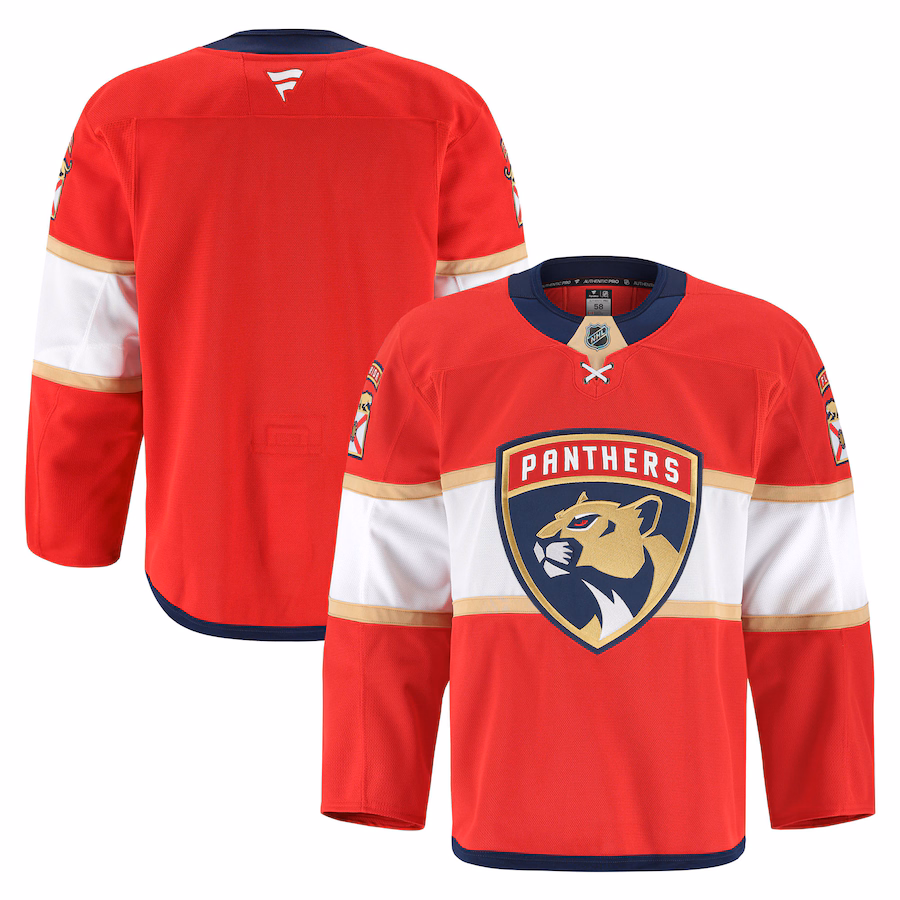 Men's Florida Panthers Fanatics Red Home Authentic Pro Jersey - Puhuasuan